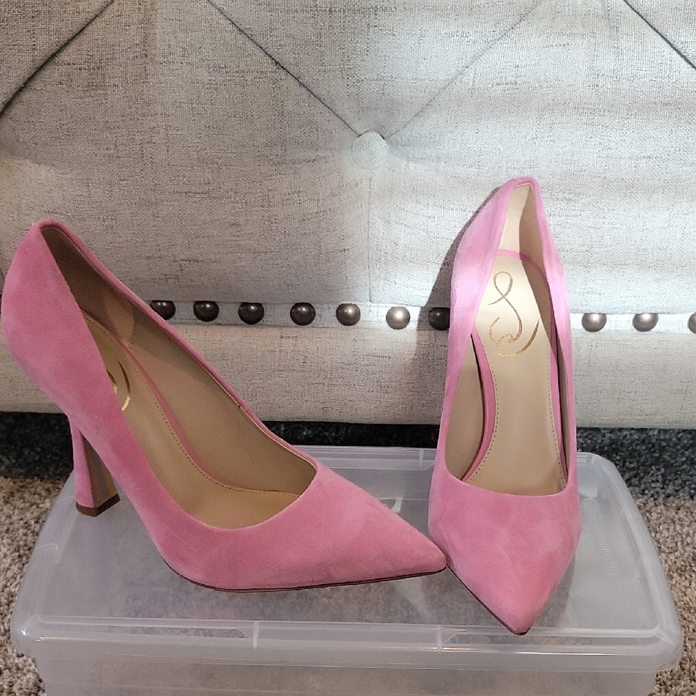 Sam Edelman Pink Suede Heels